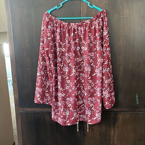 Panhandle Floral Off The Should Top Size Large - Picture 2 of 4